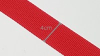 cinta de nylon para collares roja 4cm